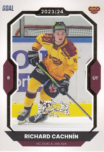 CACHNÍN Richard GOAL Cards 2023/2024 č. 92 EXPO Perleť /6