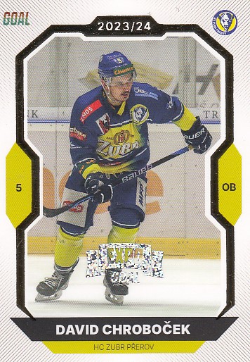 CHROBOČEK David GOAL Cards 2023/2024 č. 102 EXPO Perleť /6
