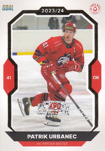 URBANEC Patrik GOAL Cards 2023/2024 č. 119 EXPO Perleť /6