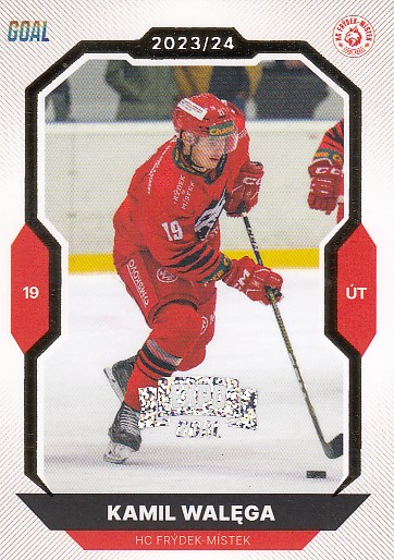 WAŁĘGA Kamil GOAL Cards 2023/2024 č. 121 EXPO Perleť /6