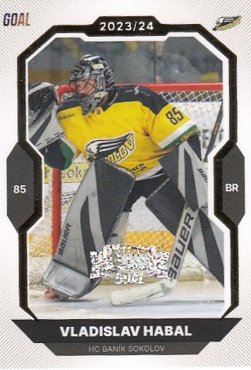 HABAL Vladislav GOAL Cards 2023/2024 č. 156 EXPO Perleť /6