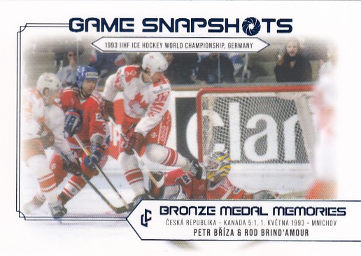 BŘÍZA BRIND´AMOUR Legendary Cards Bronze Medal Memories 1993 Snapshots GS-03 /15