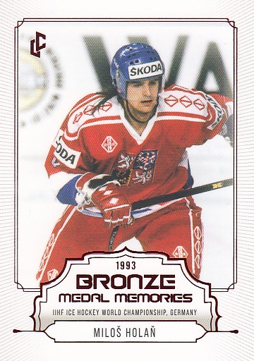 HOLAŇ Miloš Legendary Cards Bronze Medal Memories 1993 č. 5 Red /49