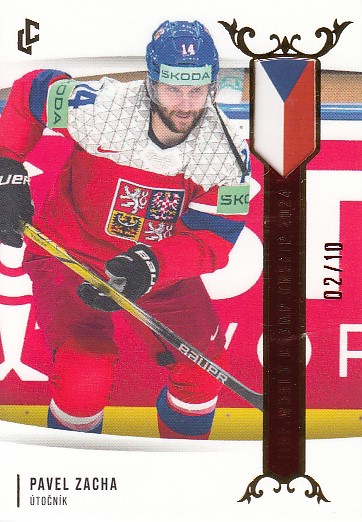 ZACHA Pavel LC Golden IIHF World Championship 2024 WCH-13 Red /10
