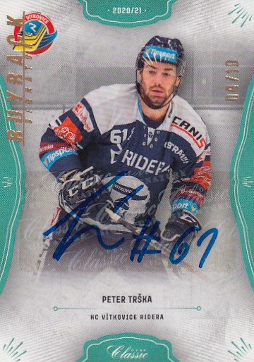 TRŠKA Peter OFS 2020/2021 č. 100 Blue Buyback Signature /10