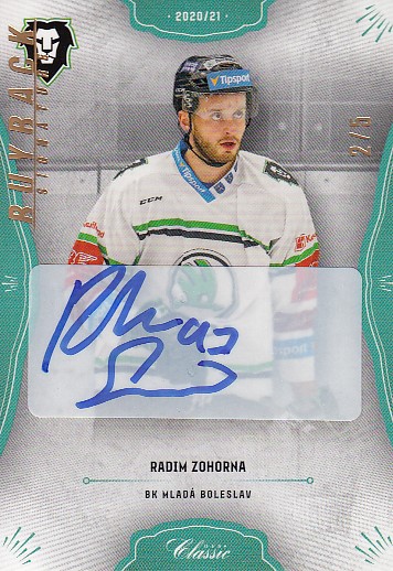 ZOHORNA Radim OFS 2020/2021 č. 247 Blue Buyback Signature /5
