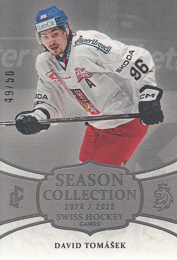 TOMÁŠEK David LC Season Collection 2024/2025 Swiss Hockey Games SHG-24 Platinum /50