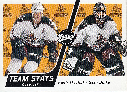 BURKE Sean TKACHUK Keith UD Vintage 2000/2001 č. 284