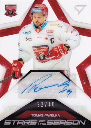 PAVELKA Tomáš SPORTZOO 2024/2025 Stars of the Season SS-TP Auto /40
