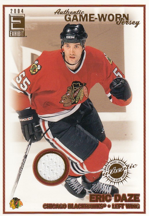 DAZE Eric Pacific Exhibit 2003/2004 Game-Worn Jersey Oversized č. 203 /750