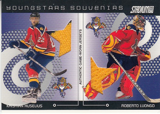 LUONGO Roberto HUSELIUS Kristian Stadium Club 2002/2003 Youngstars Souvenirs Jerseys YSDS-3 /100