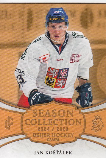 KOŠŤÁLEK Jan LC Season Collection 2024/2025 Beijer Hockey Games BHG-04 Gold
