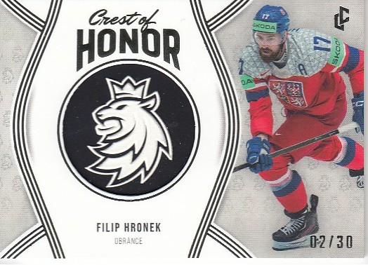 HRONEK Filip LC Season Collection 2024/2025 Crest of Honor COH-16 Platinum /30