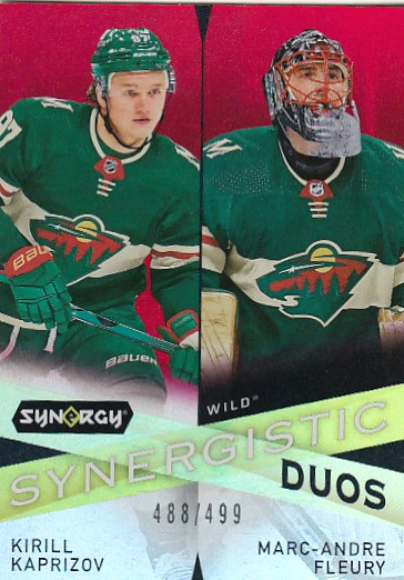 FLEURY Marc Andre KAPRIZOV Kirill UD Synergy 2022/2023 Synergistic Duos SD-11 /499
