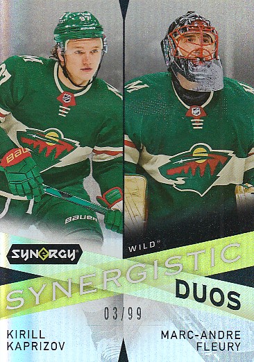 FLEURY Marc Andre KAPRIZOV Kirill UD Synergy 2022/2023 Synergistic Duos SD-11 /99