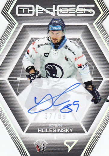 HOLEŠINSKÝ Adrián SPORTZOO 2024/2025 The Chosen Ones COS-AH Die Cut Auto /89