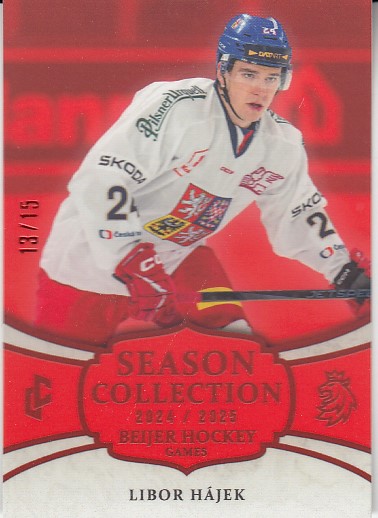HÁJEK Libor LC Season Collection 2024/2025 Beijer Hockey Games BHG-02 Red /15
