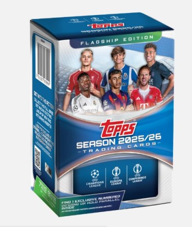 Blaster Box UEFA Club Competitions Topps 2025/2026 Flagship Edition