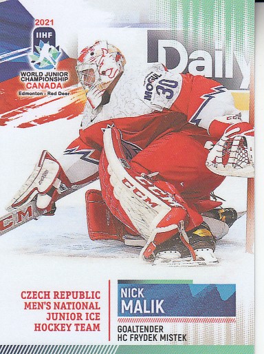 MALÍK Nick BYcards 2021 CZE/U20/2021-02