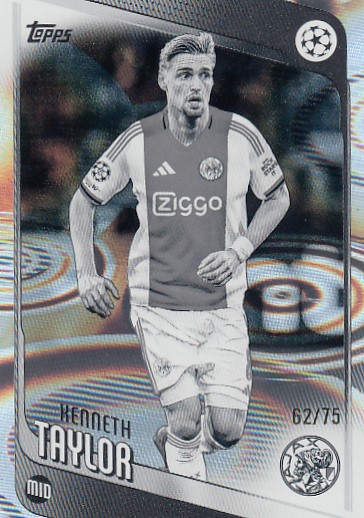 TAYLOR Kenneth Topps 2025/2026 č. 127 Black & White Raindrops /75