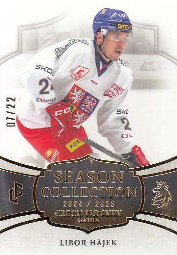 HÁJEK Libor LC Season Collection 2024/2025 Czech Hockey Games CHG-05 Collectors Gold /22