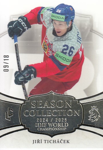 TICHÁČEK Jiří LC Season Collection 2024/2025 IIHF World Championship WCH-04 Collectors Platinum /18