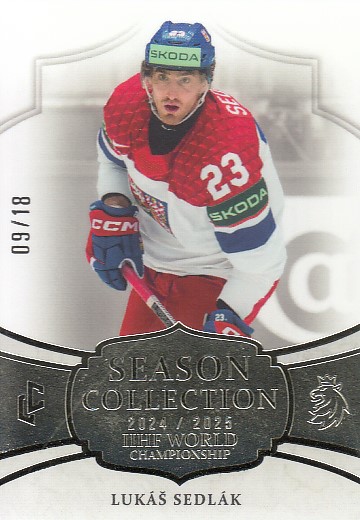 SEDLÁK Lukáš LC Season Collection 2024/2025 IIHF World Championship WCH-14 Collectors Platinum /18