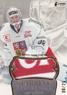 KOŘENÁŘ Josef LC Season Collection 2024/2025 Starring Collection SC-JK Authentic Game Used Jersey Gold /25