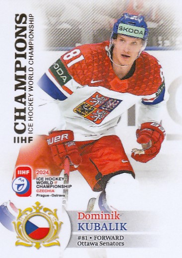KUBALÍK Dominik BYcards 2024 WCH č. 20 Champions