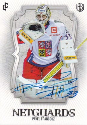 FRANCOUZ Pavel LC Season Collection 2024/2025 Netguards 23/24 Update Signature NG-11 Platinum /12