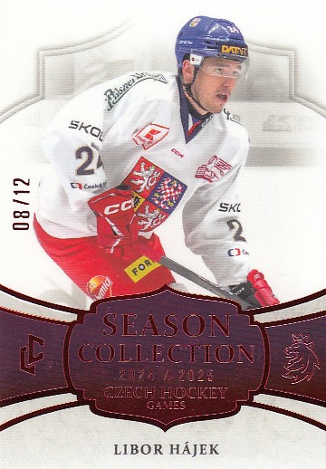HÁJEK Libor LC Season Collection 2024/2025 Czech Hockey Games CHG-05 Collectors Red /12