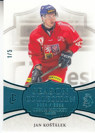 KOŠŤÁLEK Jan LC Season Collection 2024/2025 Czech Hockey Games CHG-07 Collectors Turquoise /5