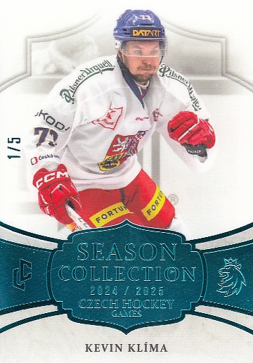 KLÍMA Kevin LC Season Collection 2024/2025 Czech Hockey Games CHG-23 Collectors Turquoise /5