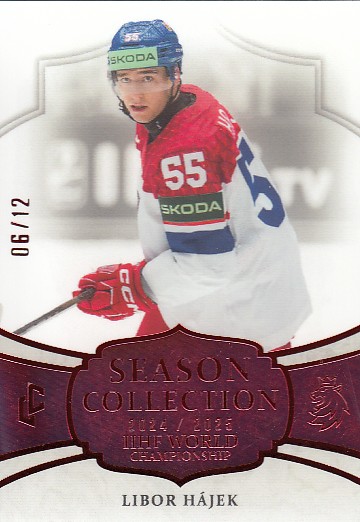 HÁJEK Libor LC Season Collection 2024/2025 IIHF World Championship WCH-06 Collectors Red /12