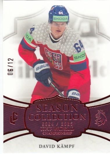 KÄMPF David LC Season Collection 2024/2025 IIHF World Championship WCH-17 Collectors Red /12