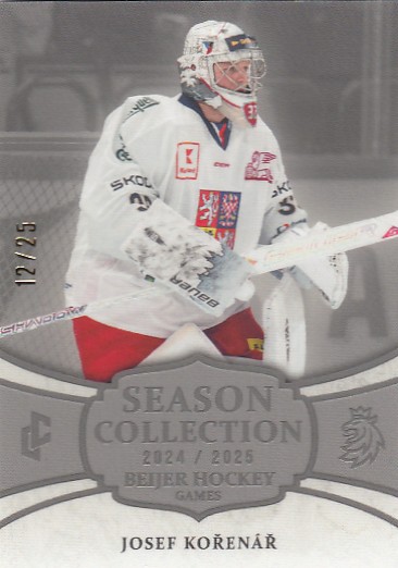 KOŘENÁŘ Josef LC Season Collection 2024/2025 Beijer Hockey Games BHG-26 Platinum /25