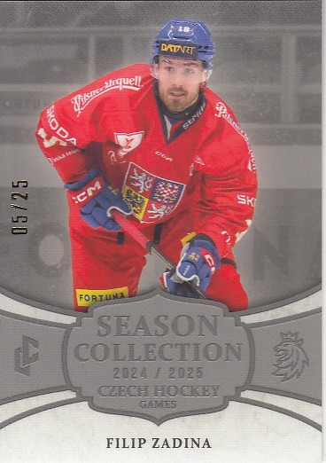 ZADINA Filip LC Season Collection 2024/2025 Czech Hockey Games CHG-16 Platinum /25