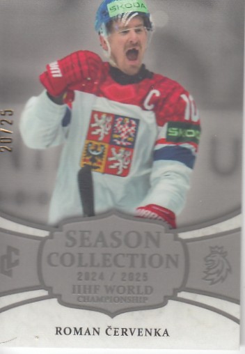 ČERVENKA Roman LC Season Collection 2024/2025 IIHF World Championship WCH-10 Platinum /25