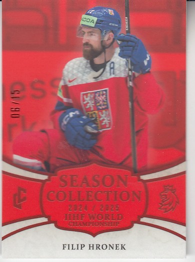 HRONEK Filip LC Season Collection 2024/2025 IIHF World Championship WCH-02 Red /15