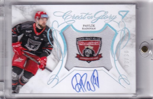 PAVLÍK Radovan SPORTZOO 2025/2026 Crest of Glory CG-RP Silver Autograph /30