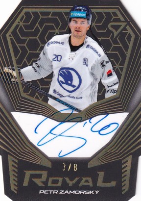 ZÁMORSKÝ Petr SPORTZOO 2025/2026 Royal Reward Autograph RR-PZ 3/8