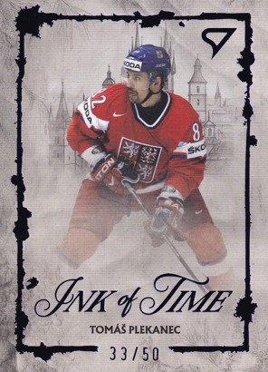 PLEKANEC Tomáš SportZoo Hokejové Česko 2026 Ink Of Time IT-7 Macaw Blue /50