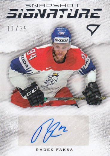 FAKSA Radek SportZoo Hokejové Česko 2026 Snapshot Signature SS1-RF Silver Auto /35