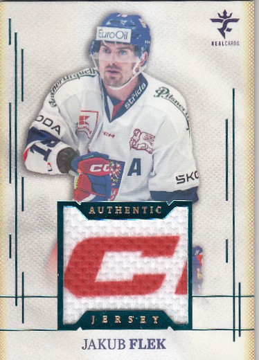 FLEK Jakub Real Cards 2025/2026 Authentic Jersey AJ-4 Turquoise 1of1