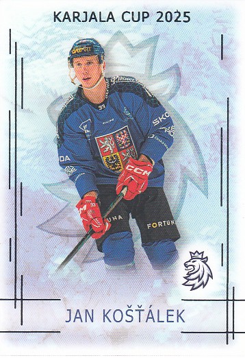 KOŠŤÁLEK Jan Real Cards 2025/2026 Karjala Cup KC-12 Silver /22
