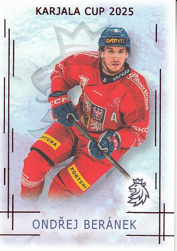 BERÁNEK Ondřej Real Cards 2025/2026 Karjala Cup KC-02 Red /12