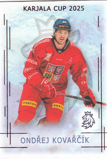 KOVAŘČÍK Ondřej Real Cards 2025/2026 Karjala Cup KC-13 Red /12