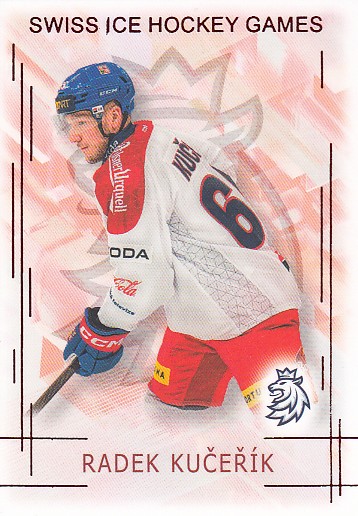 KUČEŘÍK Radek Real Cards 2025/2026 Swiss Hockey Games SHG-15 Red /12