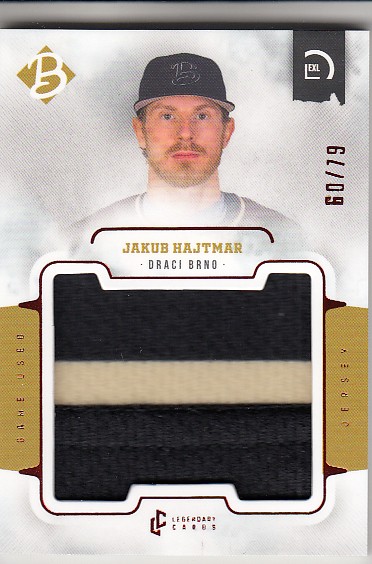 HAJTMAR Jakub LC Czech Baseball 2022 Game Used Patch M-2 /79