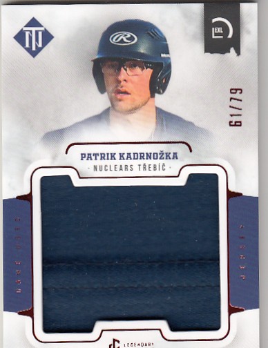 KADRNOŽKA Patrik LC Czech Baseball 2022 Game Used Patch M-5 /79